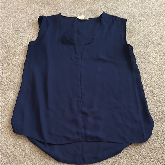 Stella Luce Navy Blue Sleeveless Women's Top size Large - Picture 1 of 5